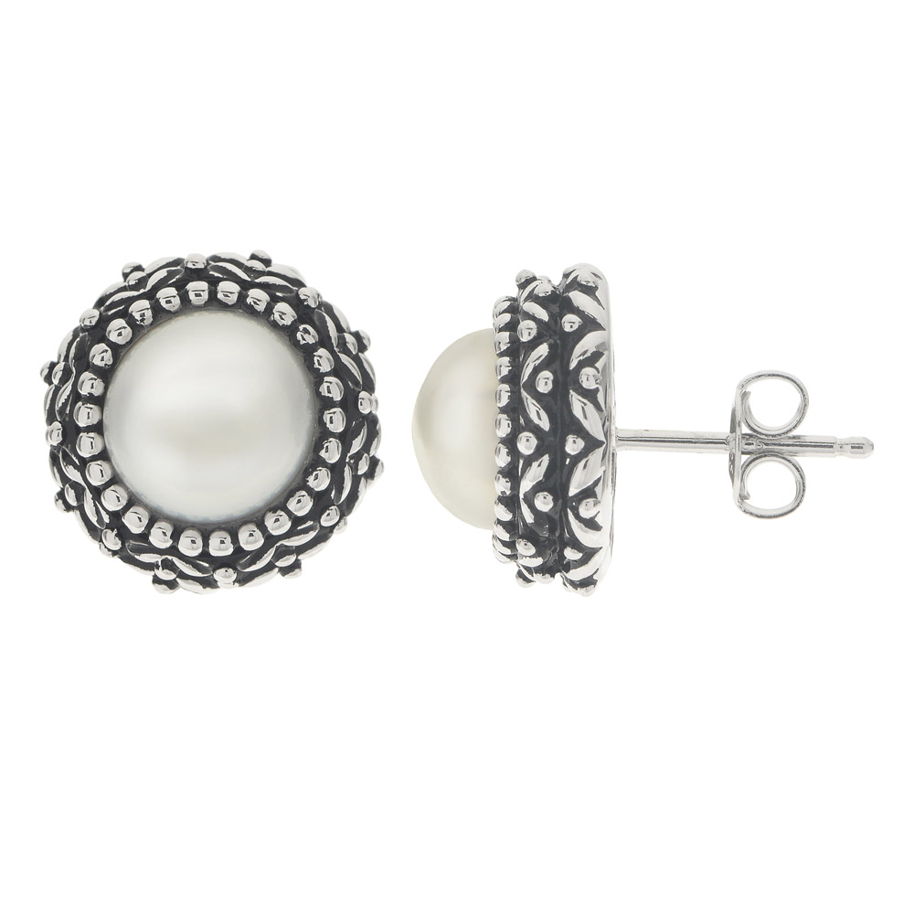 Antique Fresh Water Pearl Earrings