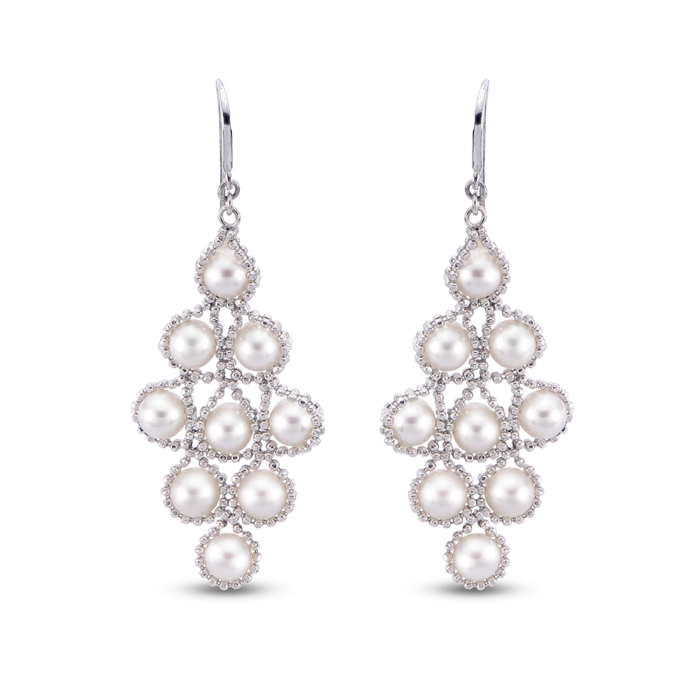 Fresh Water Pearl Imperial Lace Earrings