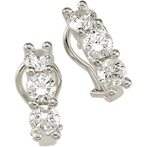Sterling Silver Cubic Zirconia Earrings