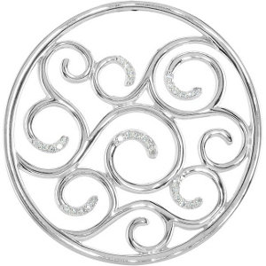 Sterling Silver 1/6 CTW Diamond Pendant on 18" Leather Cord