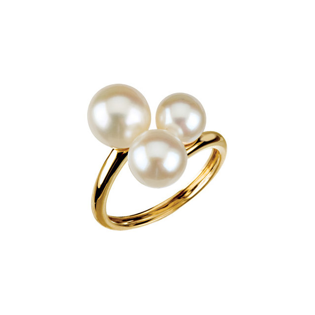 Three-Stone Ring for Pearl