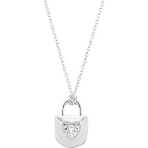 Diamond Heart Lock Necklace