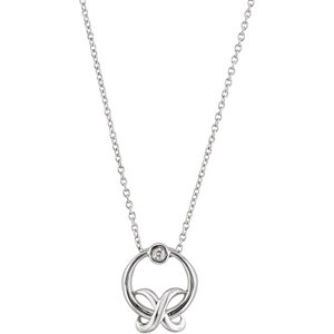 Diamond "XO" Necklace