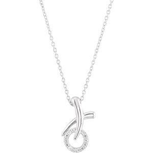 Diamond "XO" Necklace