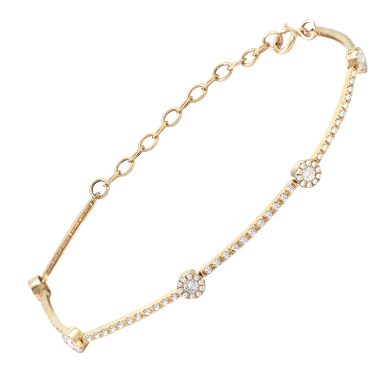 DIAMOND BRACELET (14K) 6+1.5