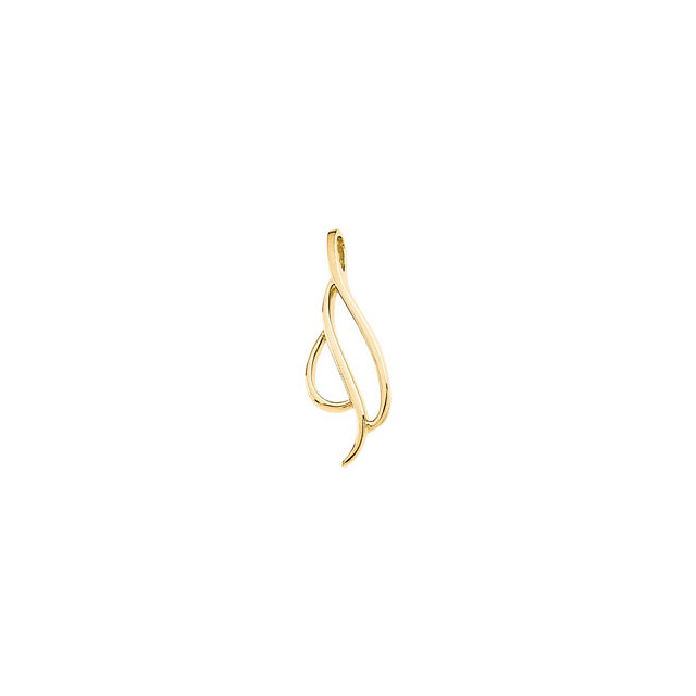 14K Yellow Freeform Pendant