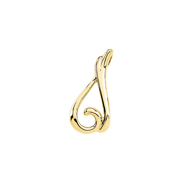 14K Yellow Freeform Pendant