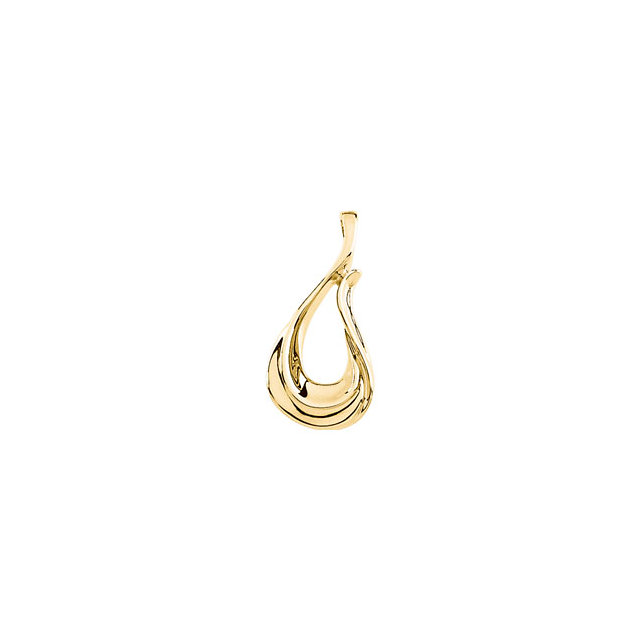 14K Yellow Freeform Pendant