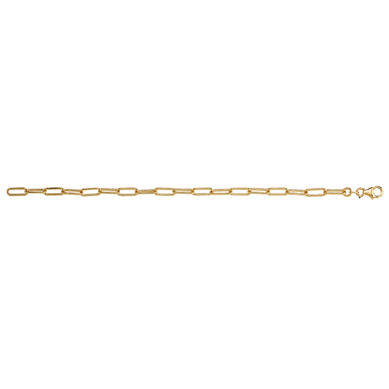 Italian Gold Plated Paperclip Bracelet