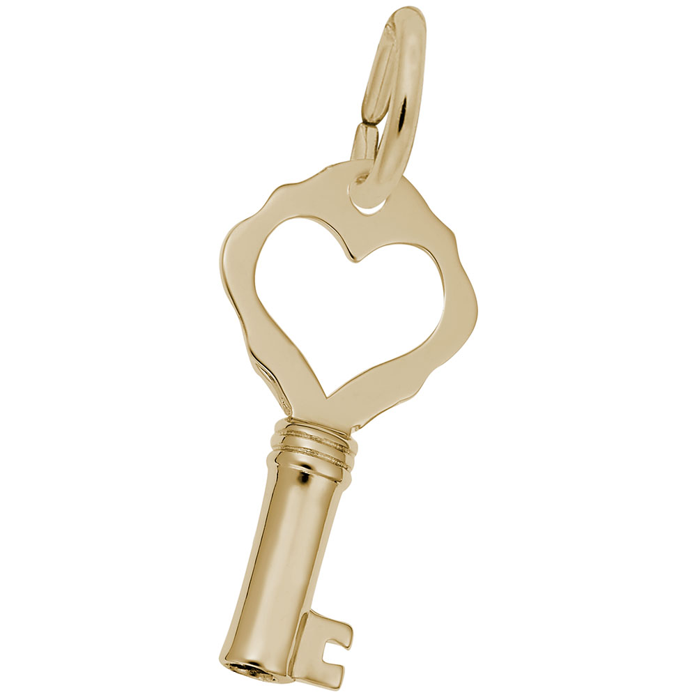 KEY W/HEART PLAIN
