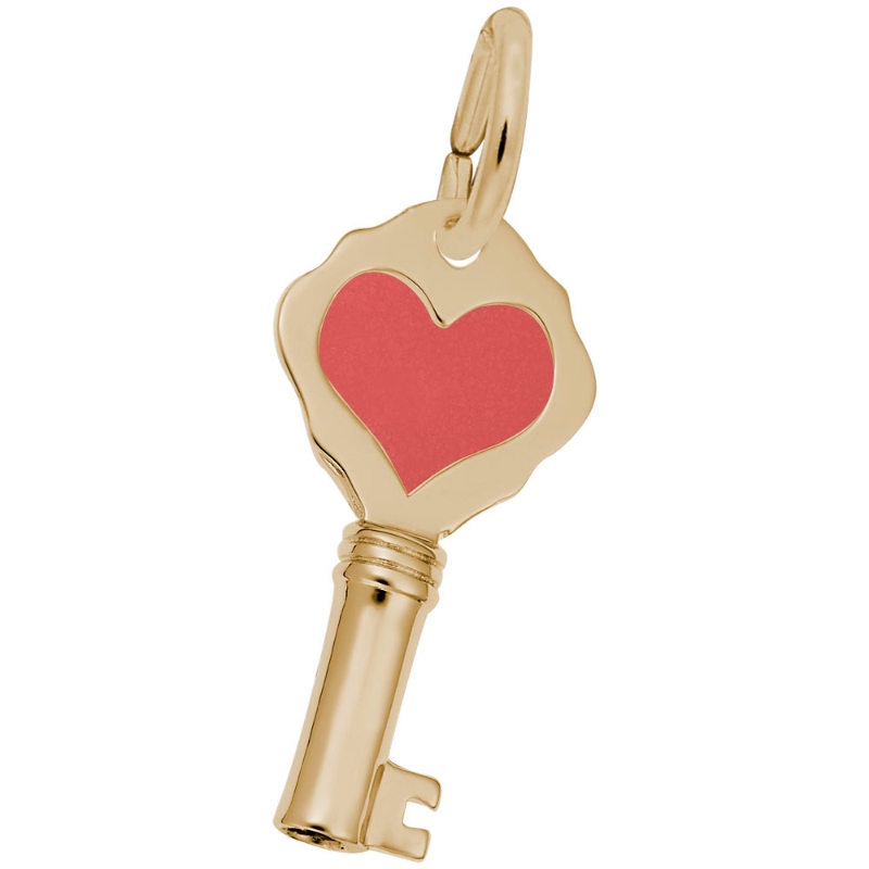 KEY W/RED HEART