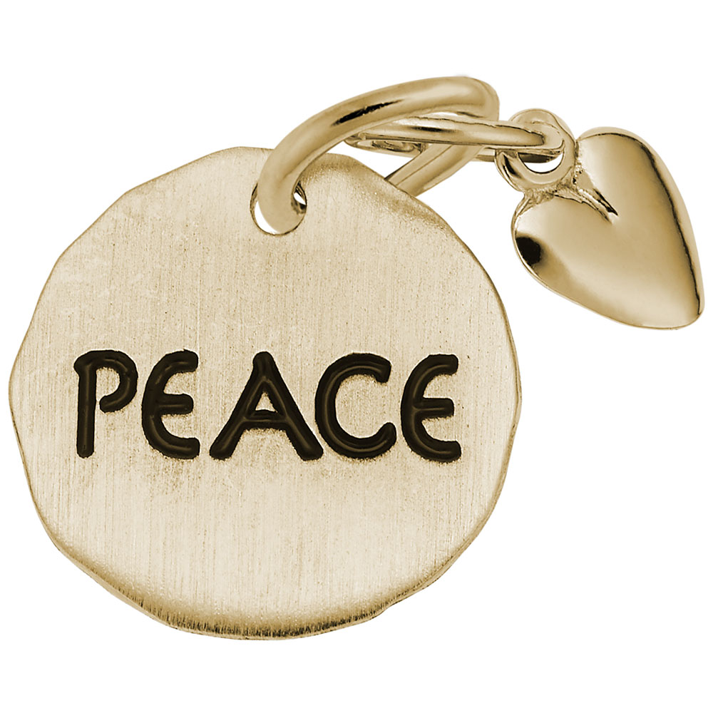PEACE TAG W/HEART