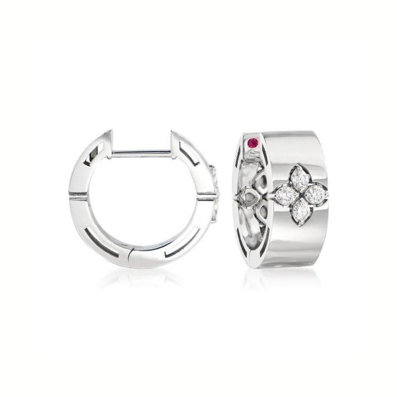 18K ROSE GOLD DIAMOND LOVE IN VERONA EARRINGS 0.16. 