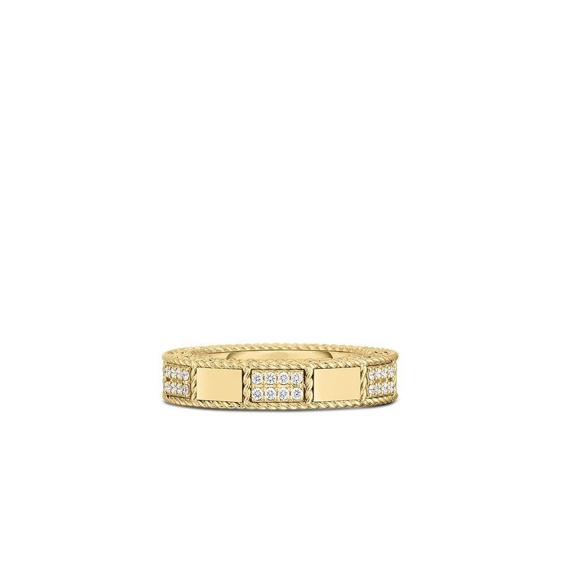 Roberto Coin 18K Yellow Gold Diamond Mosaic Ring 0.15ctw. 