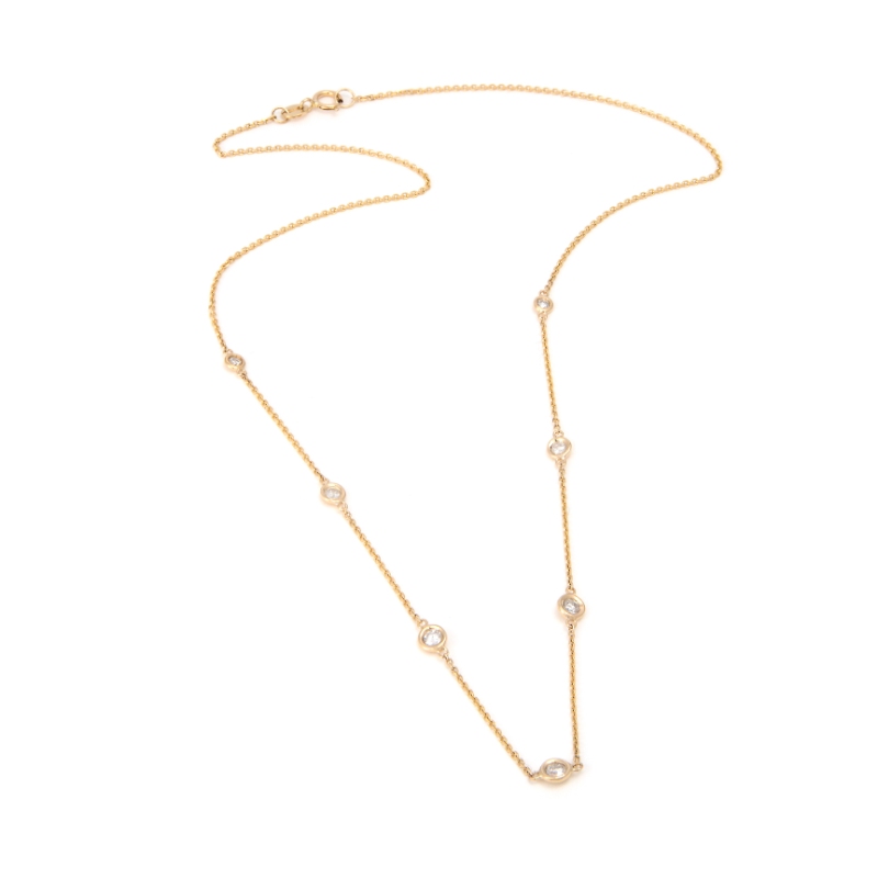 DIAMOND NECKLACE (YG)16inch