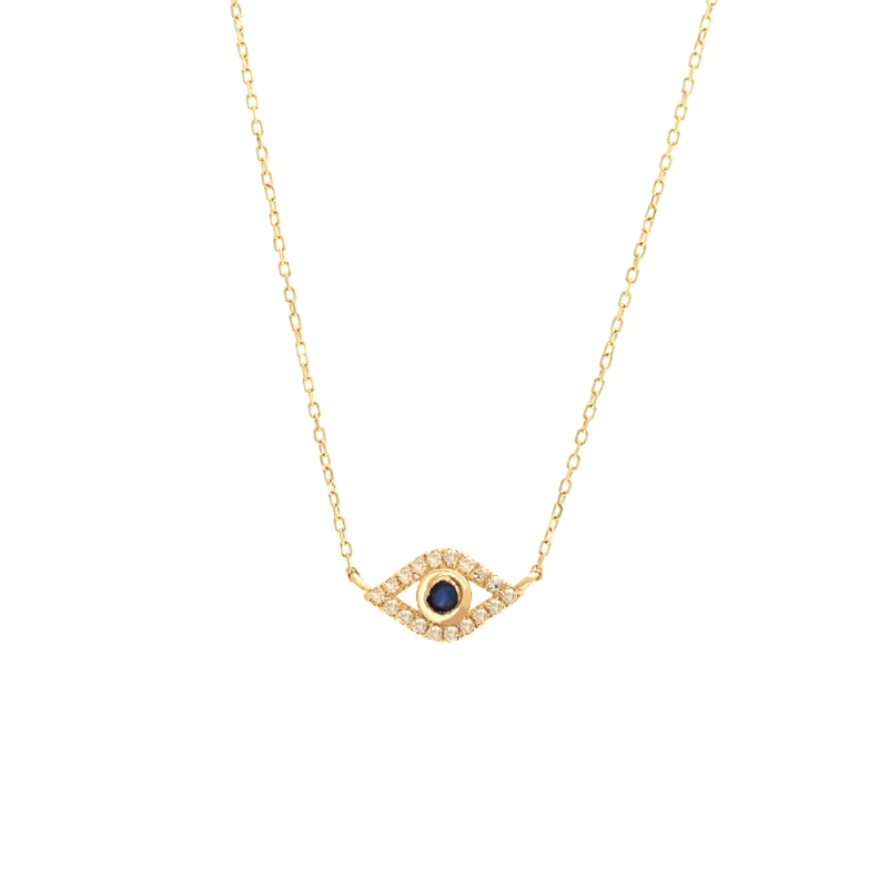 DIAMOND & SAPPHIRE NECKLACE 'EYE