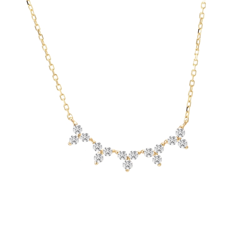 DIAMOND FASHION NECKLACE (14KYG) (16+2