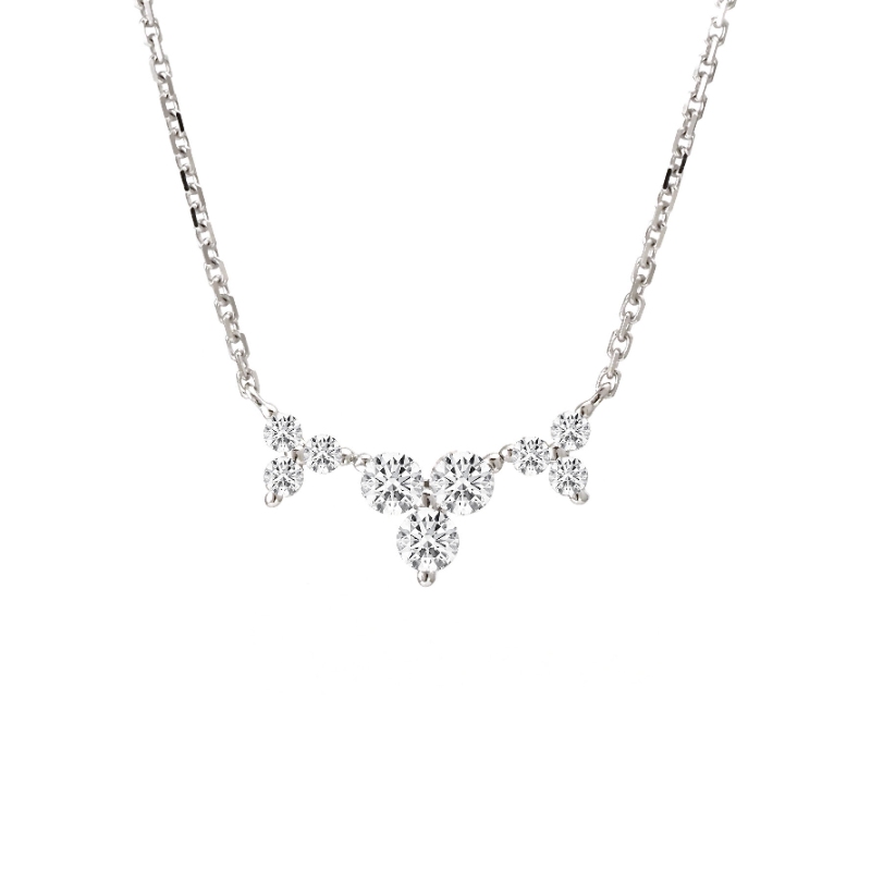 DIAMOND FASHION NECKLACE (14KWG) (16+2