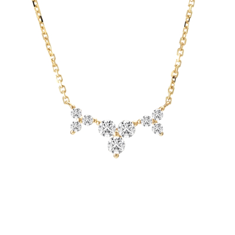 DIAMOND FASHION NECKLACE (14KYG) (16+2