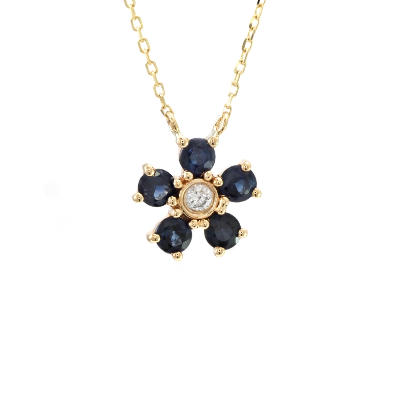 SAPPHIRE  NECKLACE (YG/16