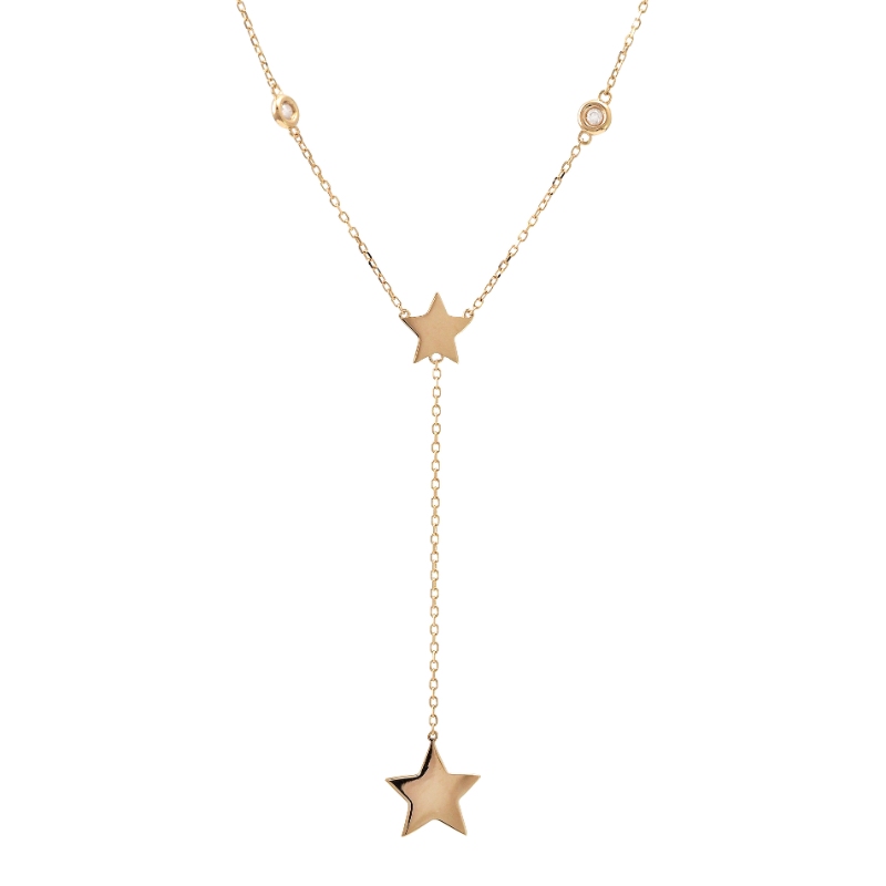 DIAMOND STAR NECKLACE (YG/16