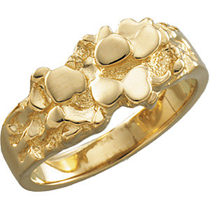 10K Yellow Nugget Ring Mounting