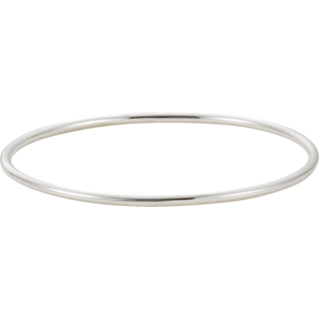 Sterling Silver 2.5mm Bangle Bracelet