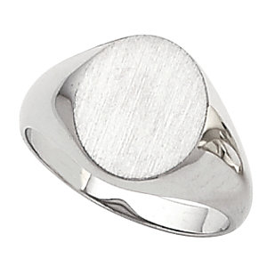 Sterling Silver 16x14mm Men