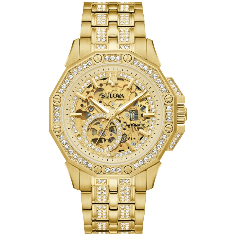 Bulova Crystal BUL Octava Mens Watch