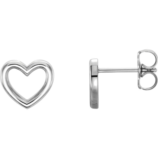 Sterling Silver Heart Earrings