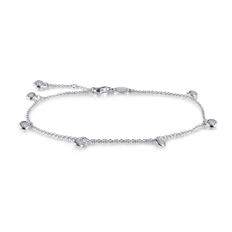 Bezel-Set Station Anklet