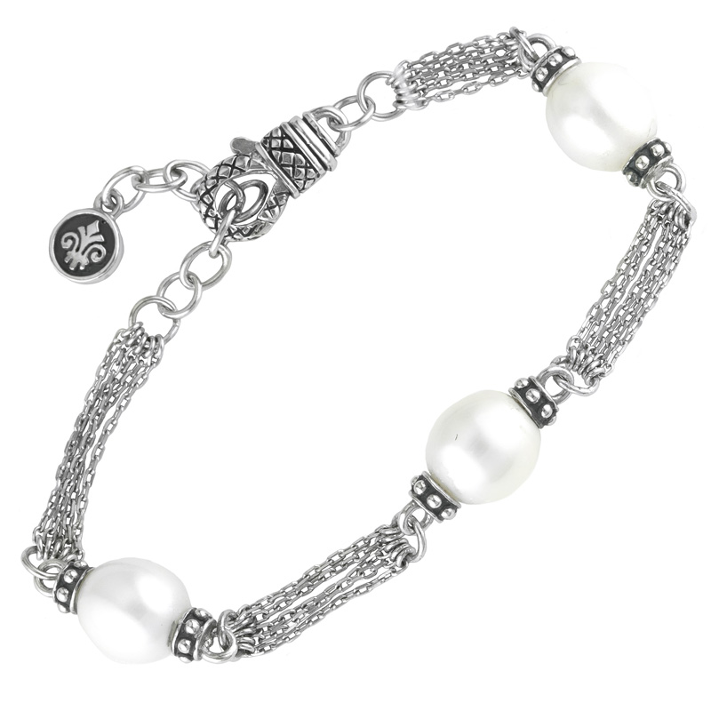 Silver Pearl Bracelet (7