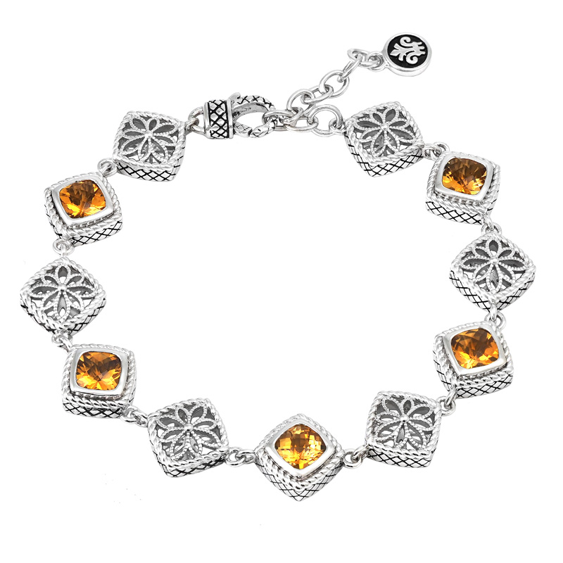 Silver Citrine Bracelet (7