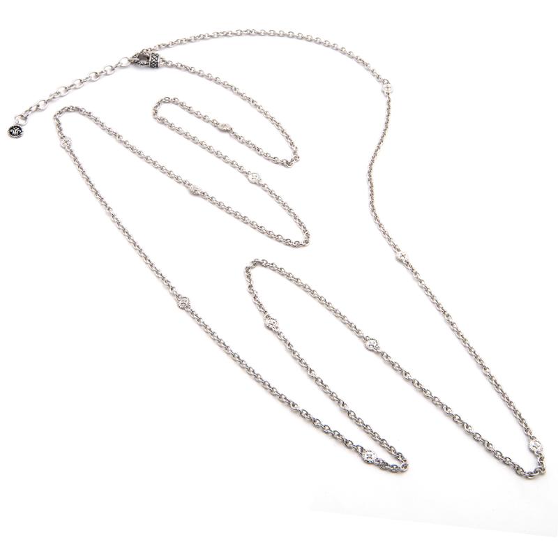 Silver Diamond Necklace (44