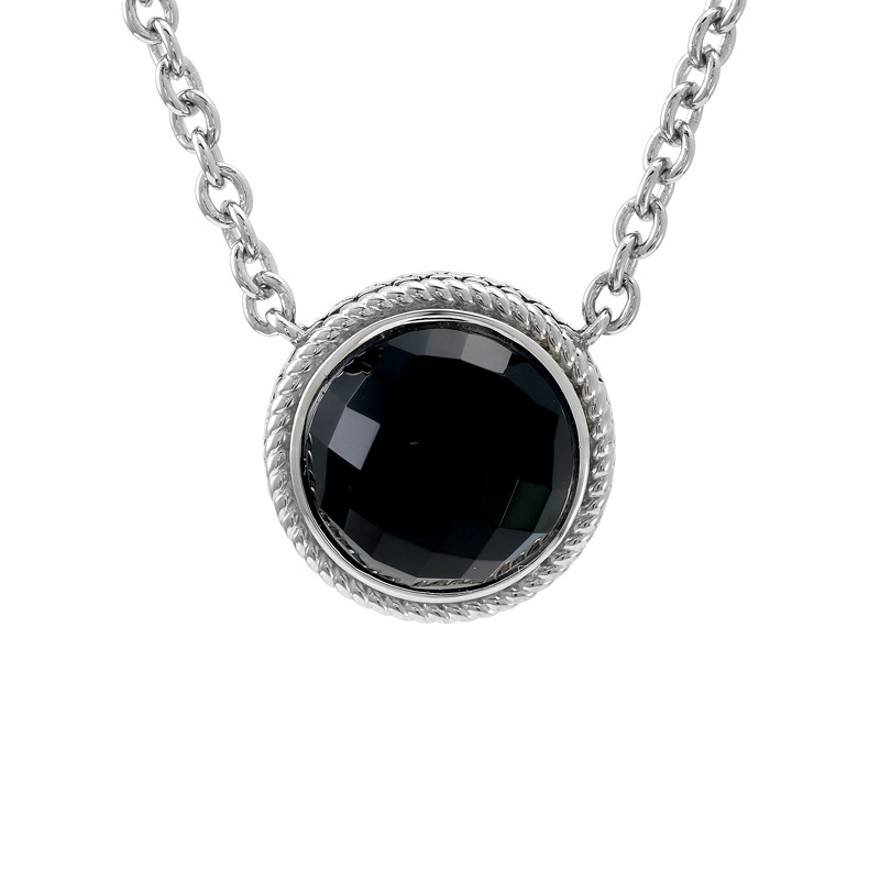 Silver Onyx Necklace