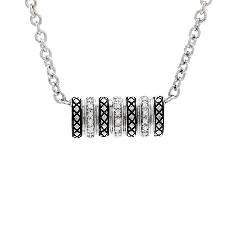 Silver Diamond Necklace