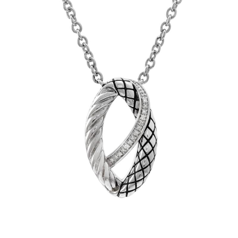 Silver Diamond Necklace