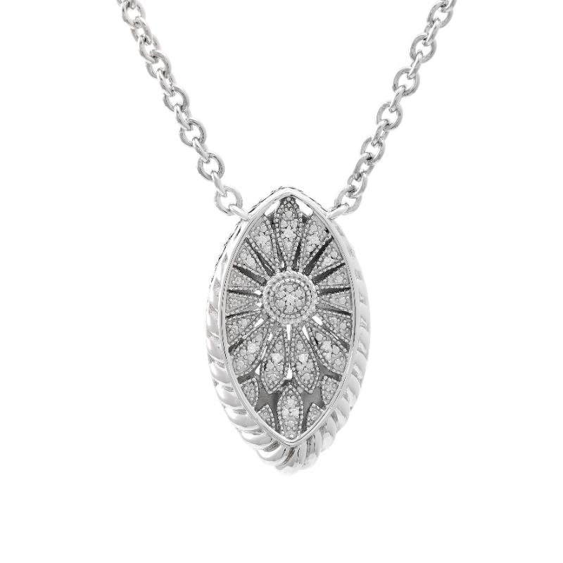 Silver Diamond Necklace