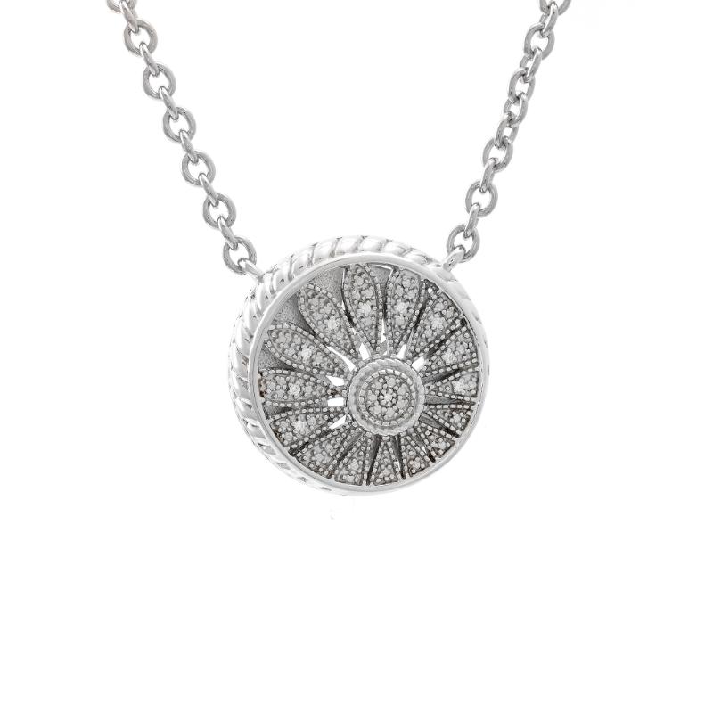 Silver Diamond Necklace