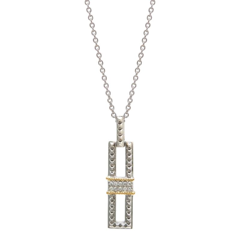 18K/Silver Diamond Necklace
