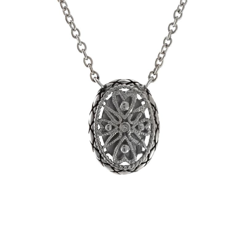 Silver Diamond Necklace