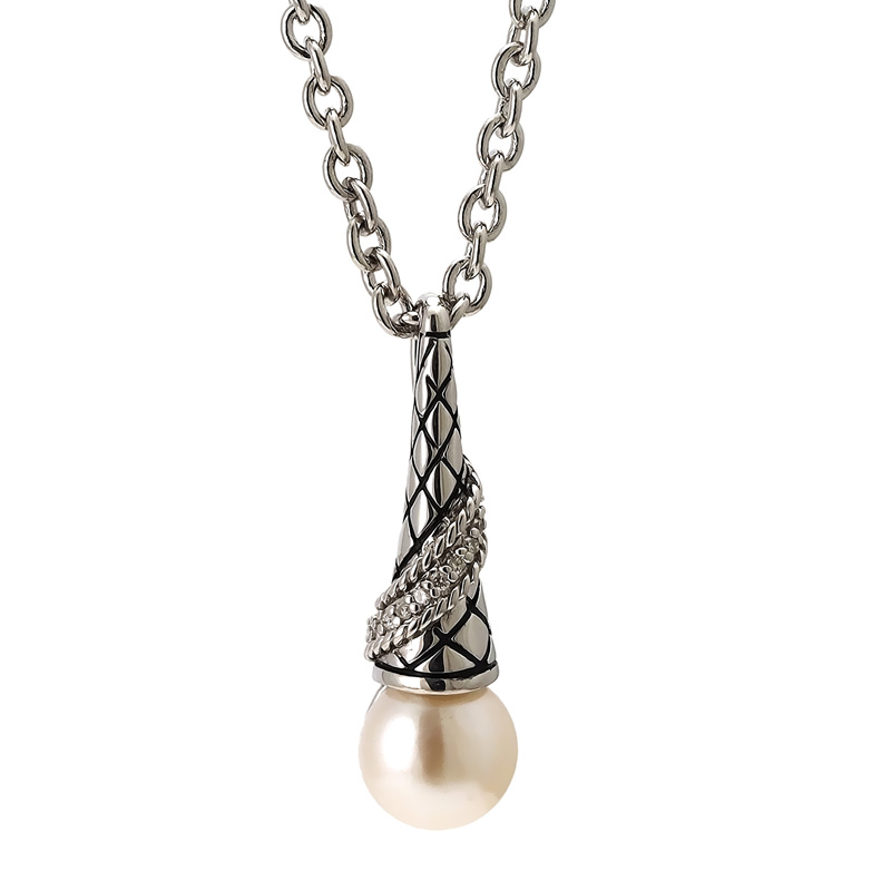 Silver Pearl Necklace