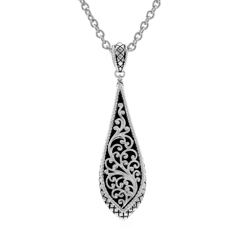 Silver Necklace (17"+2")