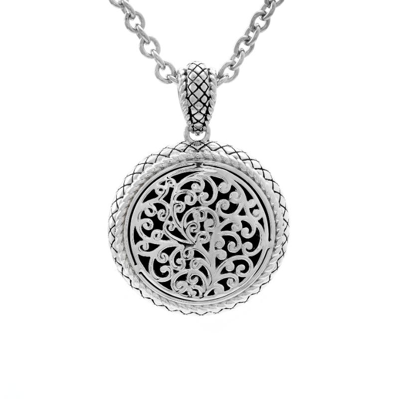 Silver Necklace (17"+2")
