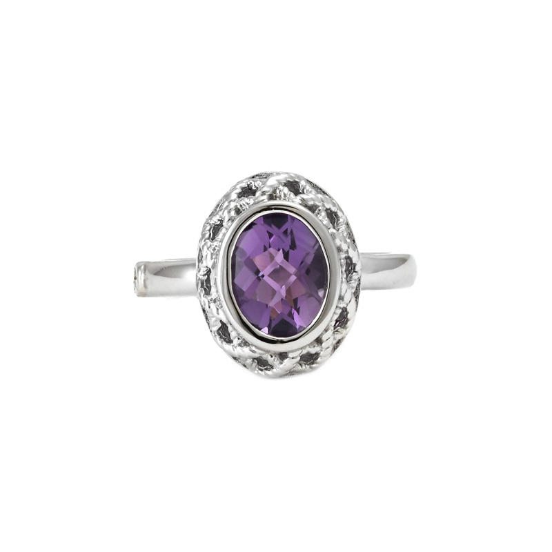 Silver Amethyst Ring