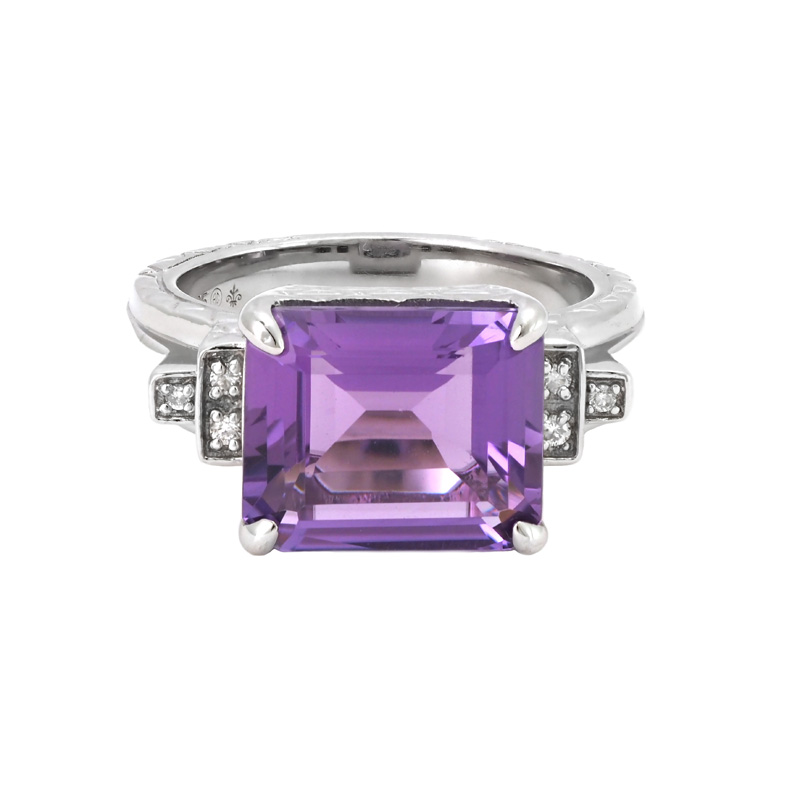 Silver Amethyst Ring
