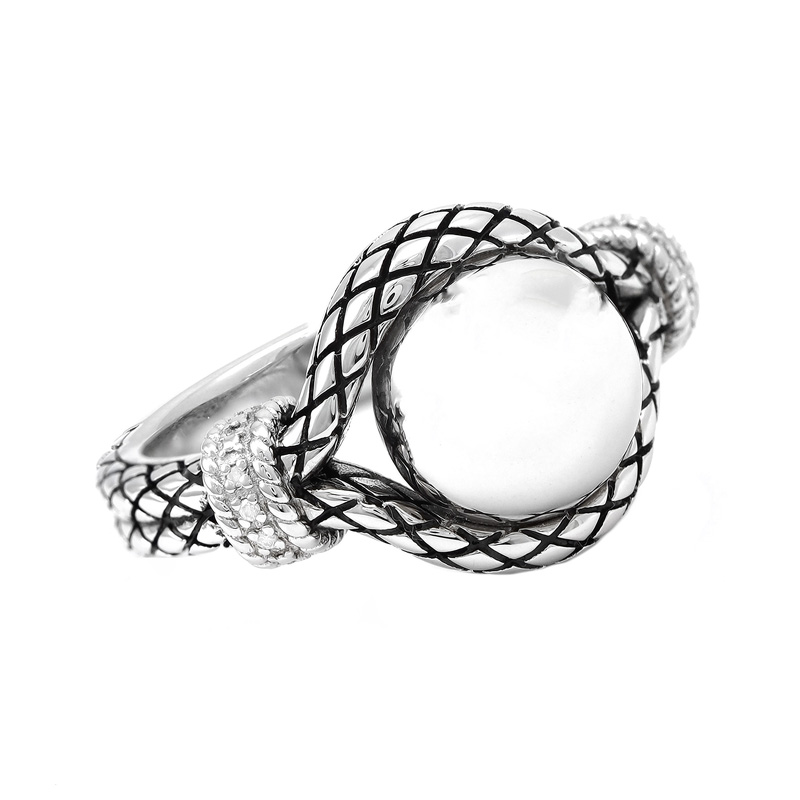 Silver Diamond Ring