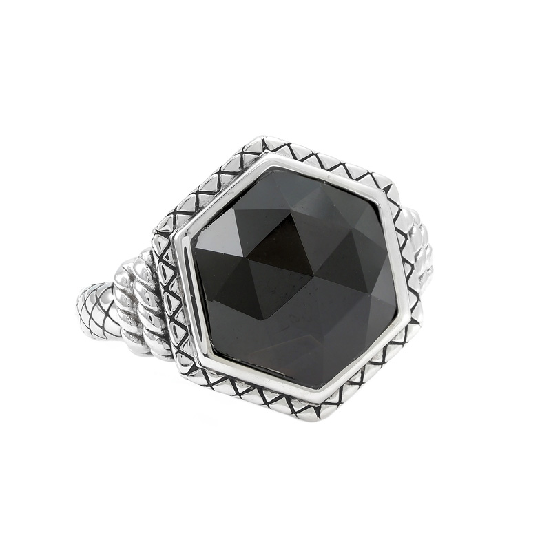 Silver Onxy Ring