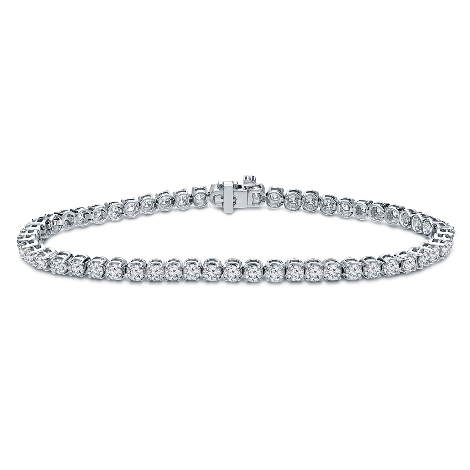 1.00 ct. tw Lab Grown Diamond Tennis Bracelet Set in 4-Prong 14K Gold (E-F, SI)
