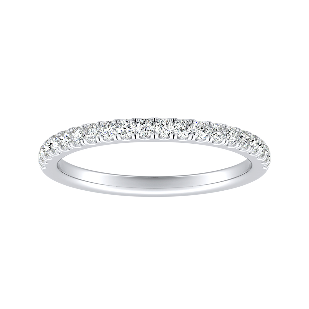 Lab Grown Diamond Wedding Ring in 14K White Gold